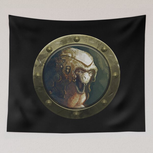 Item preview, Dark Bestiary Sigil – Serpent Warrior (Forged Metal) designed and sold by Alessandro Buffa Artist.