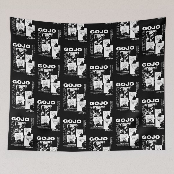 Item preview, Strongest Sorcerer Anime Panel Collage – Black & White Manga Aesthetic designed and sold by Grind107.