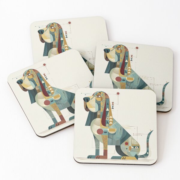 Item preview, Mid century modern Bloodhound designed and sold by MendaciousMina.