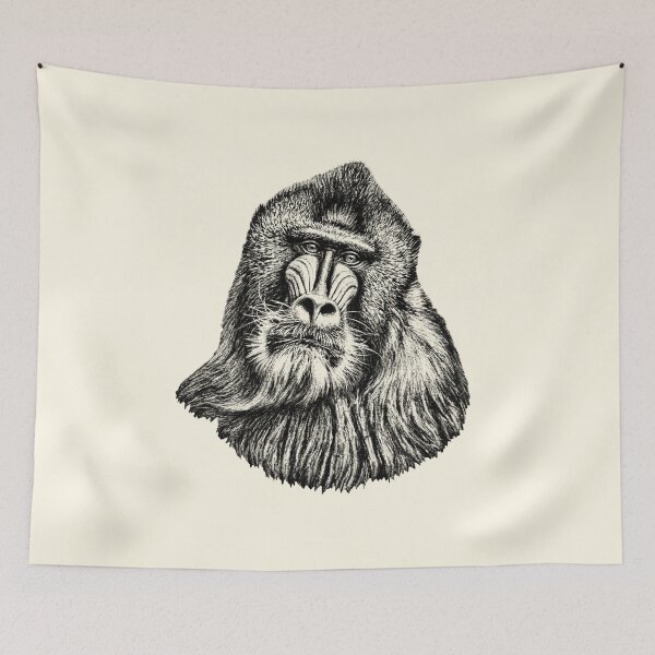Item preview, Mandrill portrait designed and sold by Guardi71.