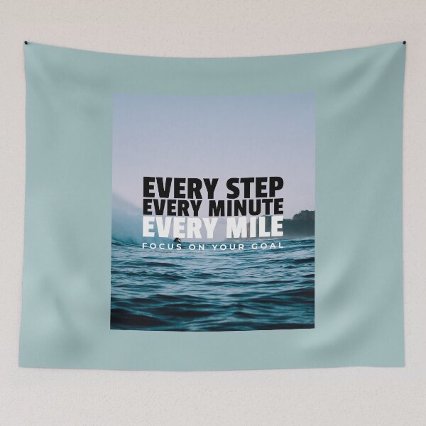 Item preview, Beach Lifestyle Shirt – Every Step Every Mile Inspirational Design designed and sold by Atlantic Flyer Designs.