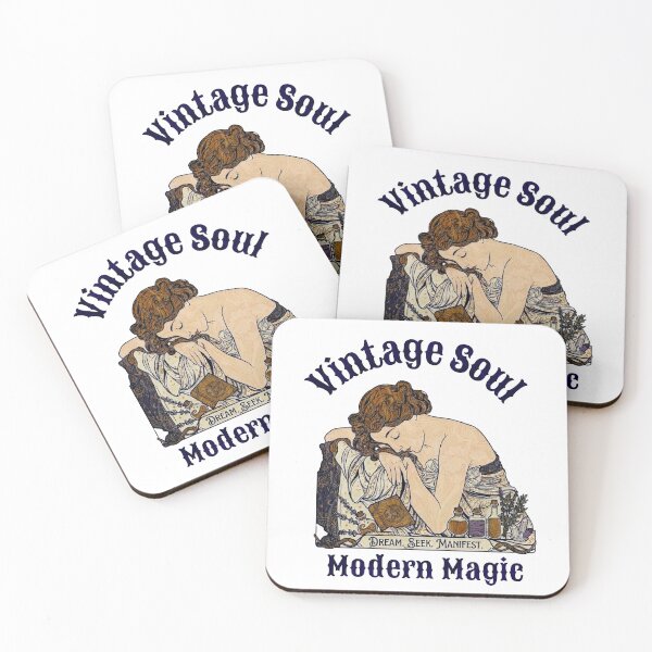 Item preview, Vintage Soul Modern Magic - Art Nouveau Mystical Dreamer & Manifestation Art designed and sold by The Archive Alchemist.