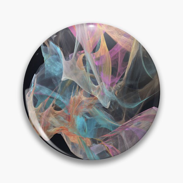 Item preview, Psychedelic Ethereal Strands - Vibrant Neon Flow on Black designed and sold by EK-World.