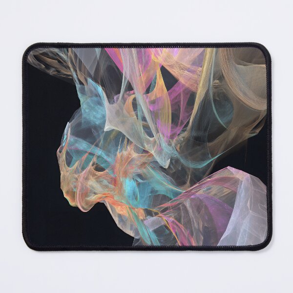 Item preview, Psychedelic Ethereal Strands - Vibrant Neon Flow on Black designed and sold by EK-World.