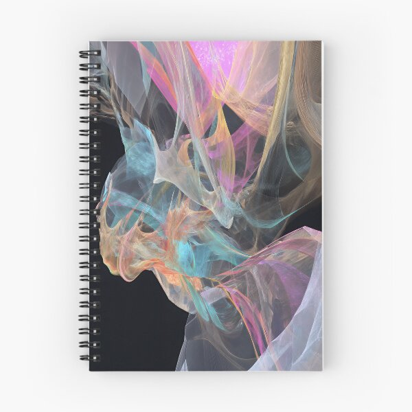 Item preview, Psychedelic Ethereal Strands - Vibrant Neon Flow on Black designed and sold by EK-World.