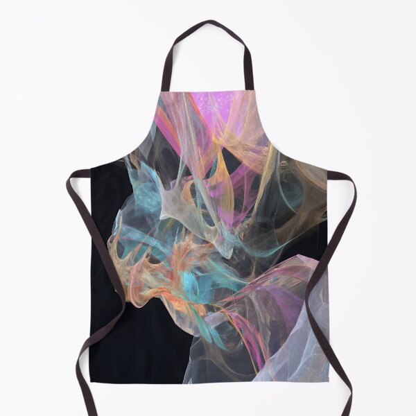 Item preview, Psychedelic Ethereal Strands - Vibrant Neon Flow on Black designed and sold by EK-World.