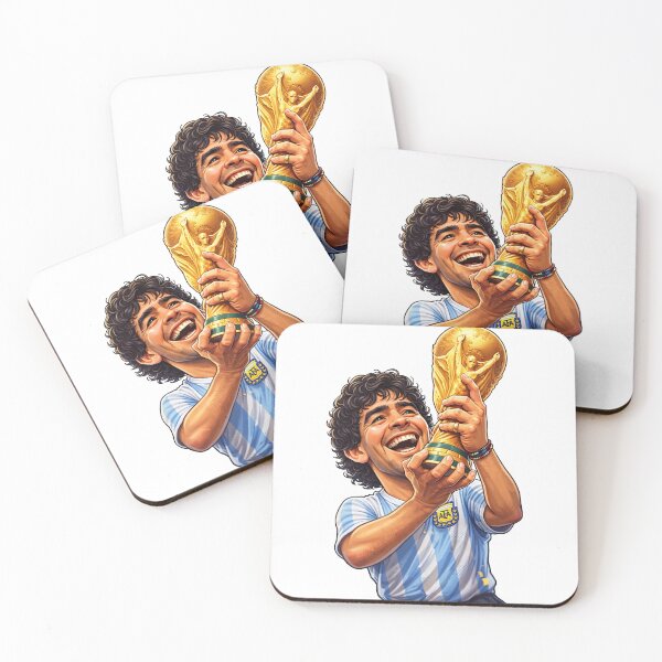 Item preview, Maradona and his World Cup trophy designed and sold by Imprearte.
