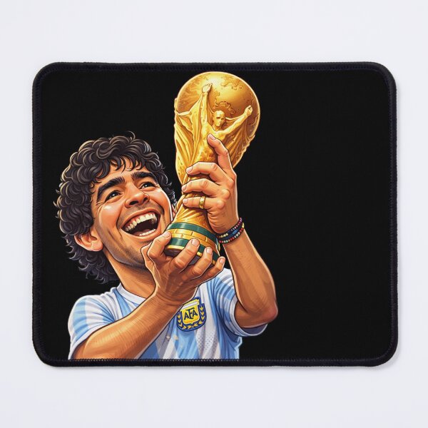Item preview, Maradona and his World Cup trophy designed and sold by Imprearte.