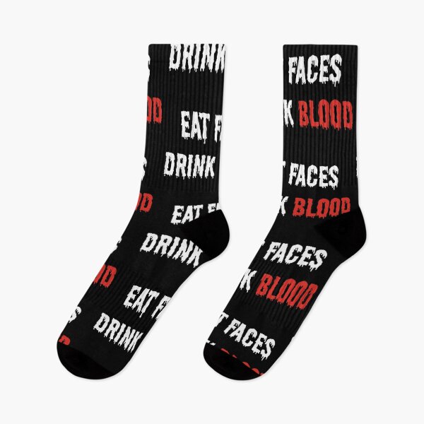 Item preview, Eat Faces Drink Blood designed and sold by Rad Cat Apparel.