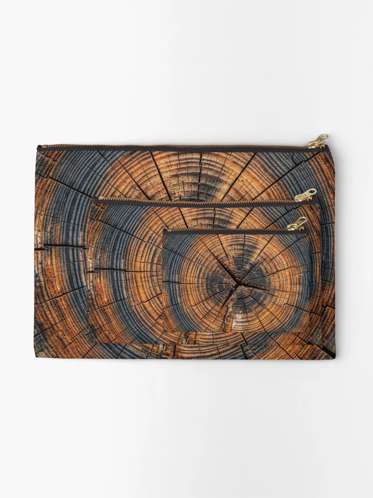 Thumbnail 2 of 4, Zipper Pouch, Tree Rings designed and sold by Tridentulus.