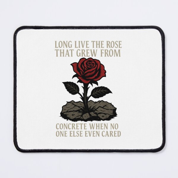 Item preview, Long Live The Rose That Grew From The Concrete When No One Else Ever Cared - 2Pac Song Lyric - Gothic Stencil Street Art designed and sold by Donsean22.