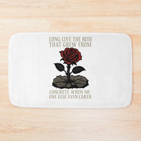 Item preview, Long Live The Rose That Grew From The Concrete When No One Else Ever Cared - 2Pac Song Lyric - Gothic Stencil Street Art designed and sold by Donsean22.