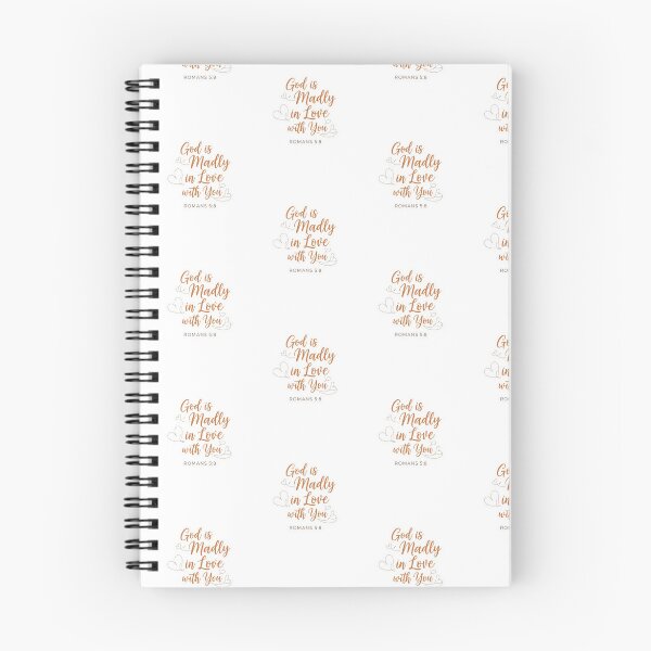 Item preview, God Is Madly in Love with You Sticker – Romans 5:8 – Christian Encouragement Decal designed and sold by Illustrated Faith.