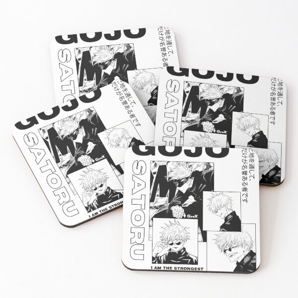 Item preview, Strongest Sorcerer Anime Panel Collage – Black & White Manga Aesthetic designed and sold by Grind107.