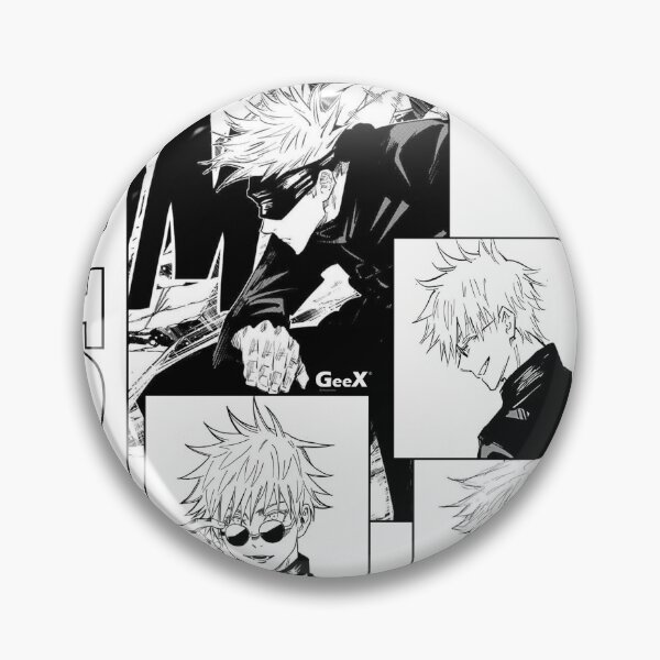 Item preview, Strongest Sorcerer Anime Panel Collage – Black & White Manga Aesthetic designed and sold by Grind107.