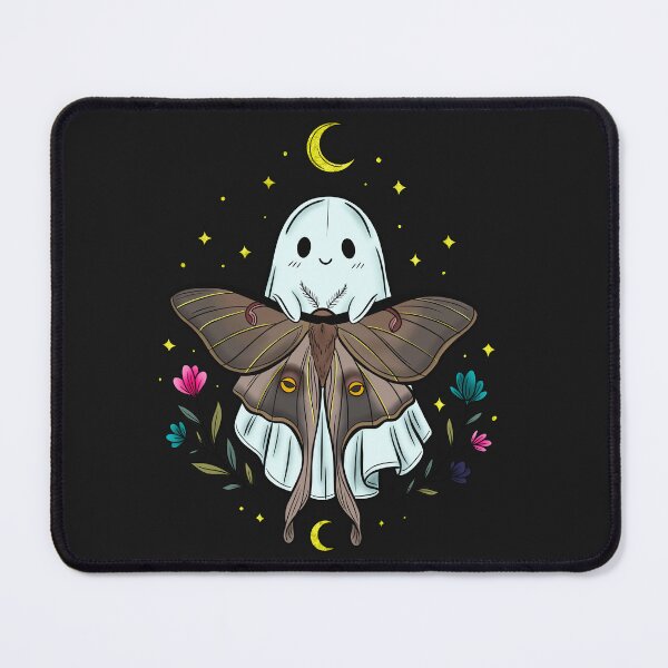 Item preview, Kawaii ghost with moth and cosmic accents designed and sold by therealkbyers.
