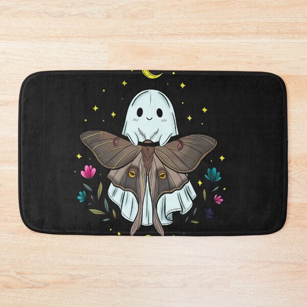 Item preview, Kawaii ghost with moth and cosmic accents designed and sold by therealkbyers.