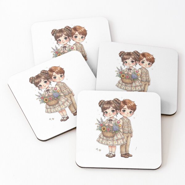 Item preview, The children picked flowers. designed and sold by PP&RAINBOW SHOP.