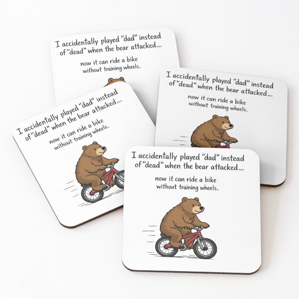 Item preview, Bear Riding a bike designed and sold by TickleMonster30.