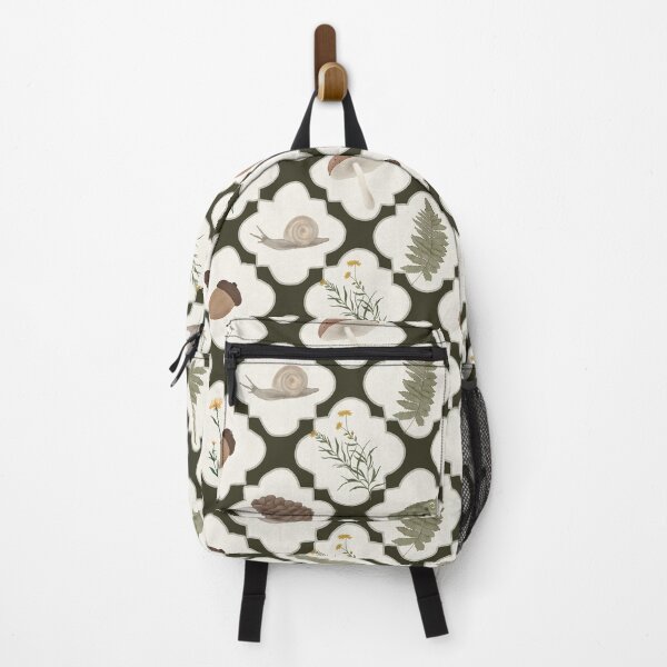 Item preview, Vintage Cottagecore Woodland Toad and Fern Pattern Quatrefoil designed and sold by Seamlessly Buffalo.