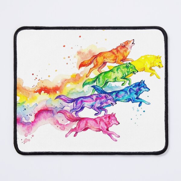 Item preview, Wolves running in colors designed and sold by Svamptant.