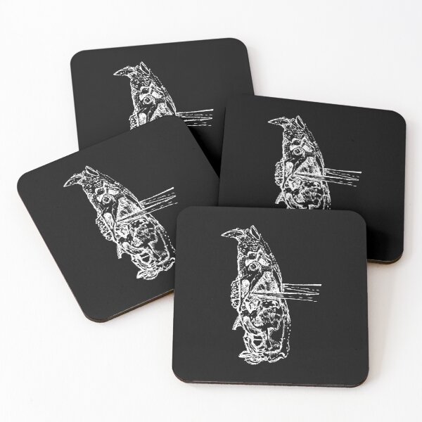 Item preview, Rat Skull & Skewers - Light Lines designed and sold by The Stippler Process.
