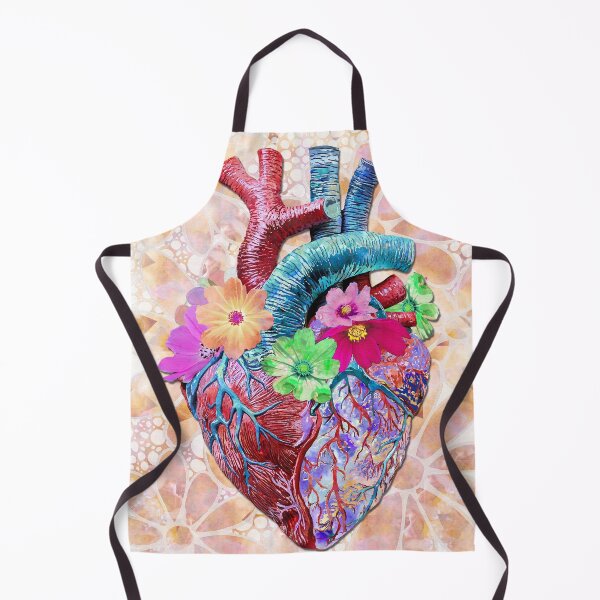 Item preview, Floral Heart Anatomical Art Human Body Anatomy Organ Illustration designed and sold by Sharon Cummings Art.