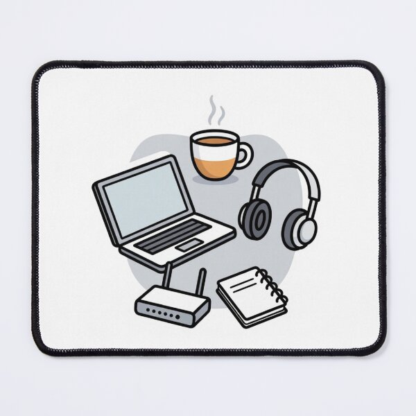 Item preview, Remote Work Setup Laptop Coffee WiFi Work From Home Essentials designed and sold by ZYNORAworld.