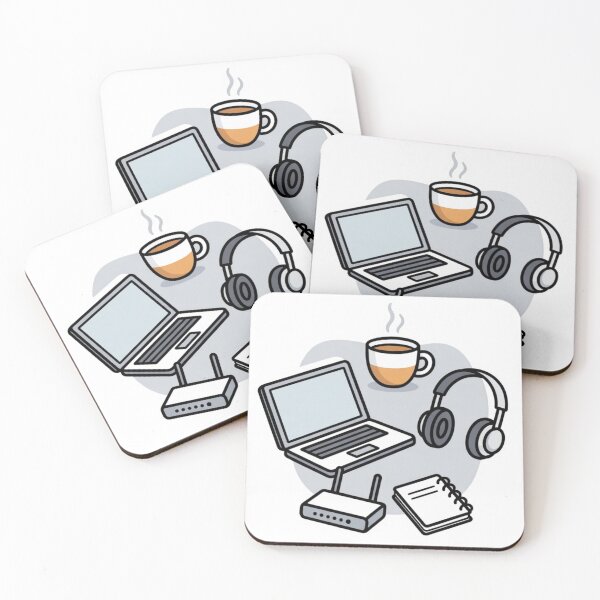 Item preview, Remote Work Setup Laptop Coffee WiFi Work From Home Essentials designed and sold by ZYNORAworld.