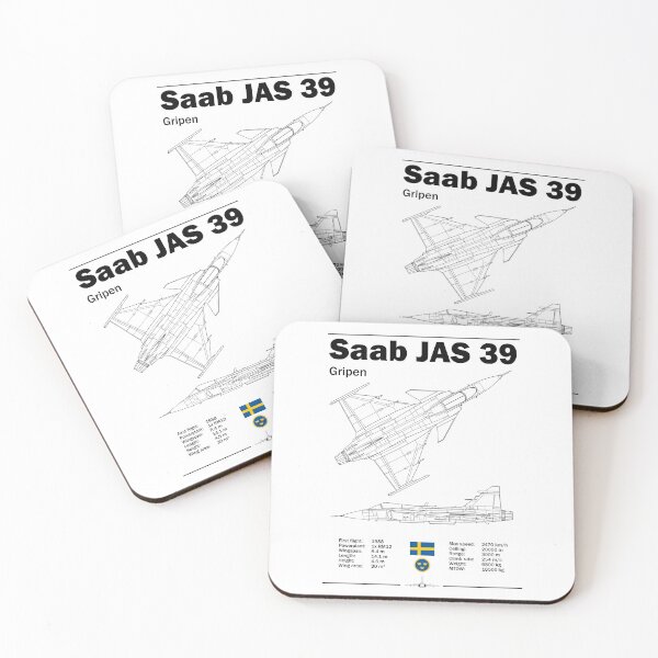 Item preview, Saab JAS 39 Gripen Blueprint – Minimalist Fighter Jet Technical Drawing | Aviation Wall Art designed and sold by Justinian Matieu.