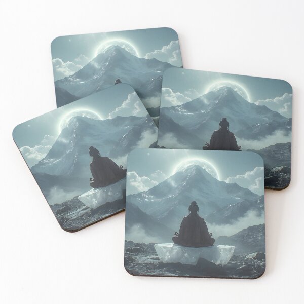 Item preview, Spiritual Mountain Meditation — Mystical Zen Art designed and sold by Schoenenwald - Illustrations Uniques et Originales.