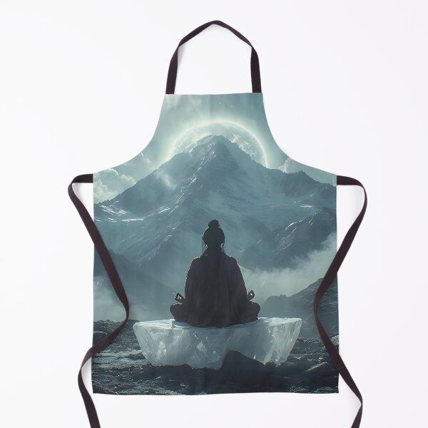 Item preview, Spiritual Mountain Meditation — Mystical Zen Art designed and sold by Schoenenwald - Illustrations Uniques et Originales.
