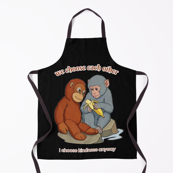 Item preview, Chosen Family – I Choose Kindness Anyway | Emotional Support Monkey Illustration designed and sold by A-Szczesniak.