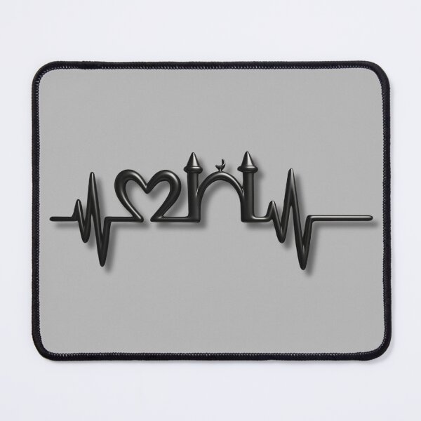 Item preview, Mosque Heartbeat Pulse (V.3) - Islamic Architecture Faith 3D EKG Design designed and sold by D-Islamic.