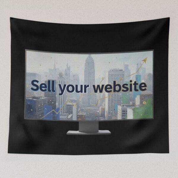 Item preview, Sell Your Website - Creative Digital Business Growth & Web Flipping Art designed and sold by Yasmine Mohammed.
