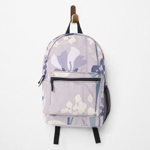 Item preview, Japanese Iris Floral Pattern — Purple Blue Lavender Botanical Garden Print designed and sold by AiMEiRi.