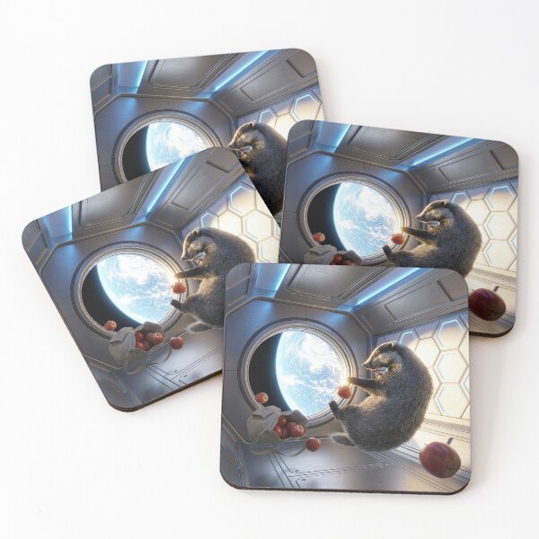 Item preview, Badger Astronaut on Space Station Spills the Apples designed and sold by Tridentulus.