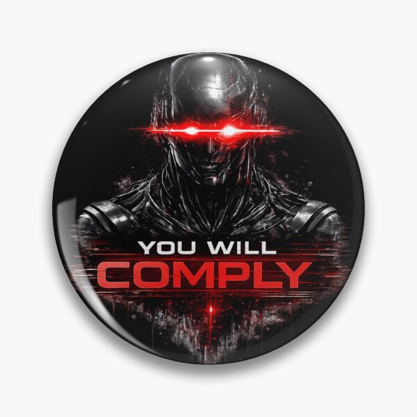 Item preview, You Will Comply AI Shirt – Cyberpunk Dystopian Control Design designed and sold by ZEBBEDE - Minimal Streetwear .