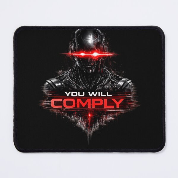 Item preview, You Will Comply AI Shirt – Cyberpunk Dystopian Control Design designed and sold by ZEBBEDE - Minimal Streetwear .