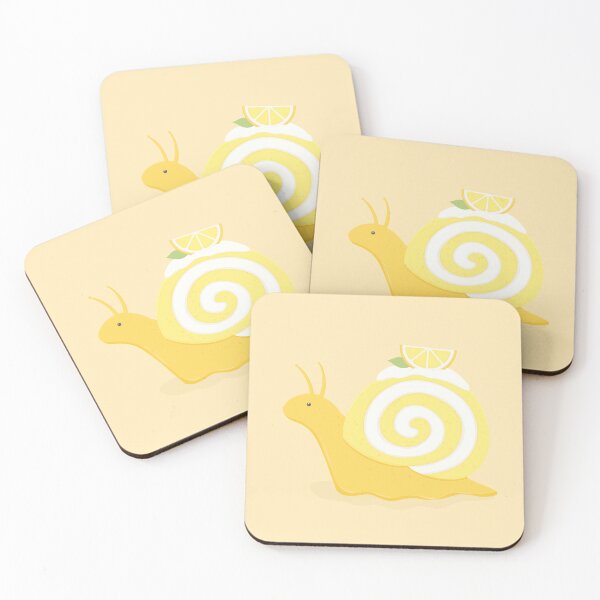 Item preview, Lemon Cake Roll Snail designed and sold by Meg's Sketchbook.