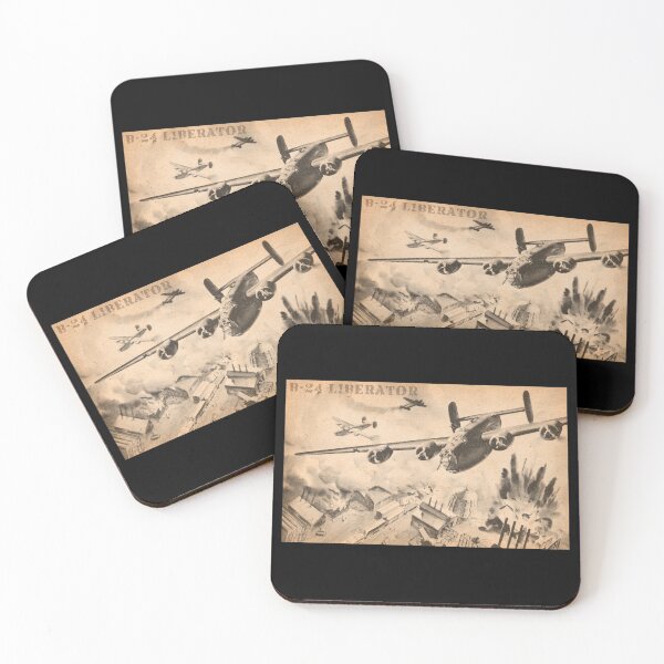 Item preview, B-24 Liberator Vintage WW2 Bombing Raid Scene designed and sold by MilitaryMart.