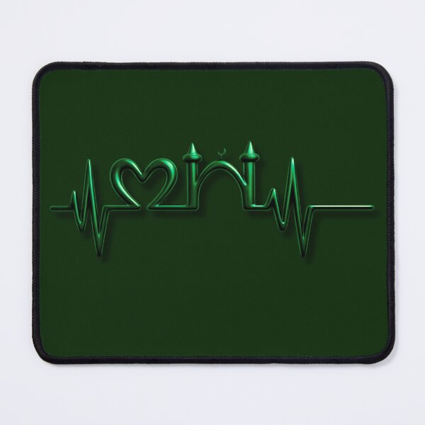 Item preview, Mosque Heartbeat Pulse (V.5) - Islamic Architecture Faith 3D EKG Design designed and sold by D-Islamic.