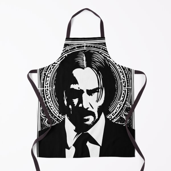 Item preview, Black and white icon of brutal John Wick designed and sold by 127sm.