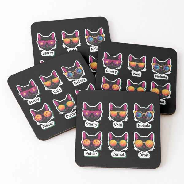 Item preview, Psychedelic Black Cat Mood Chart Infographic designed and sold by Cosmic Catnip Art.