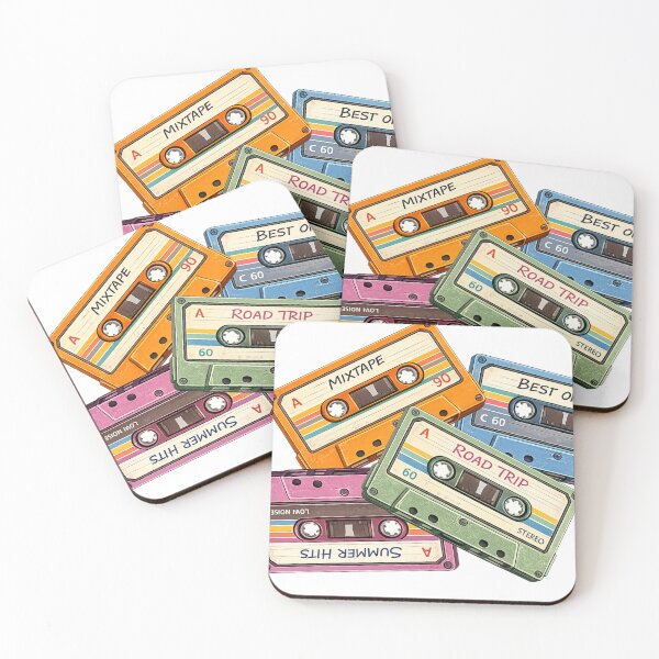 Item preview, Vintage Audio Cassette Mix Illustration – Retro 80s Music Tape Design for Apparel, Posters & Accessories designed and sold by GeaSupplyStudio.