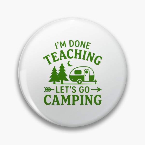 Item preview, Retired Teacher Camping Trailer RV Camper Design designed and sold by PrintAtelier.