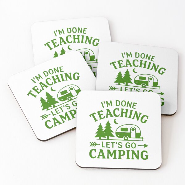 Item preview, Retired Teacher Camping Trailer RV Camper Design designed and sold by PrintAtelier.