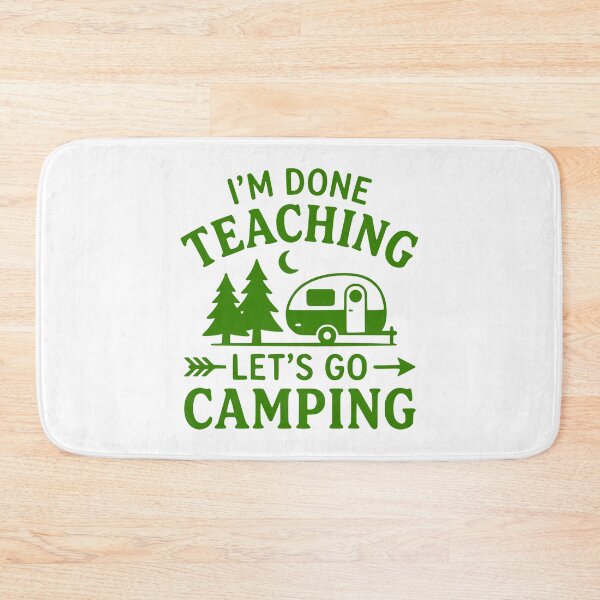 Item preview, Retired Teacher Camping Trailer RV Camper Design designed and sold by PrintAtelier.