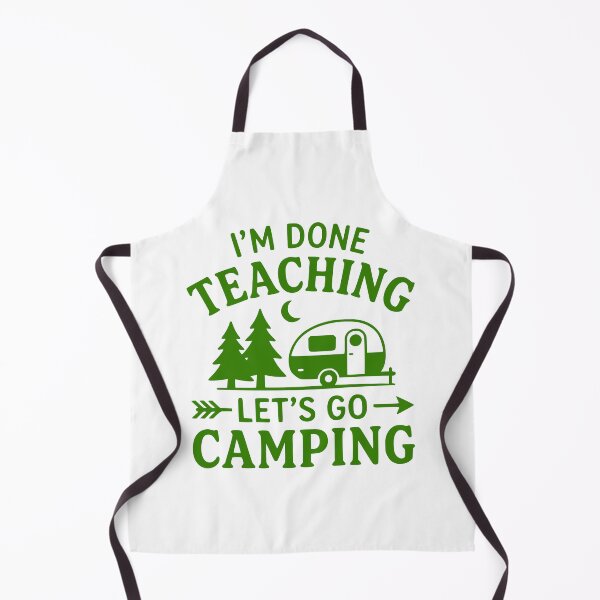 Item preview, Retired Teacher Camping Trailer RV Camper Design designed and sold by PrintAtelier.