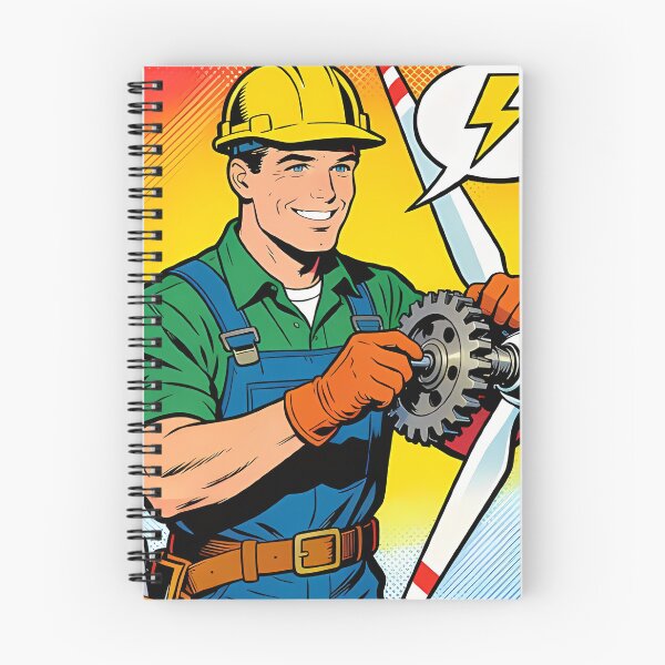 Item preview, Wind Turbine Technician Retro Pop Art designed and sold by MarineIndustry.
